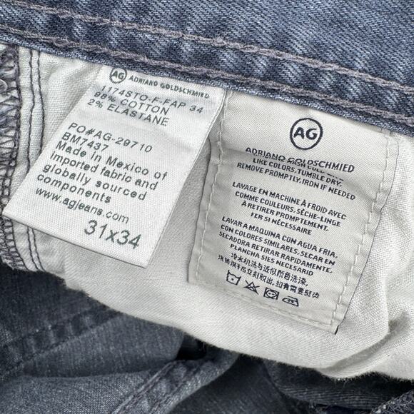 Adriano Goldschmied Jeans Mens 31 (32x34 ACTUAL) Graduate Tailored Leg Denim - Picture 6 of 8